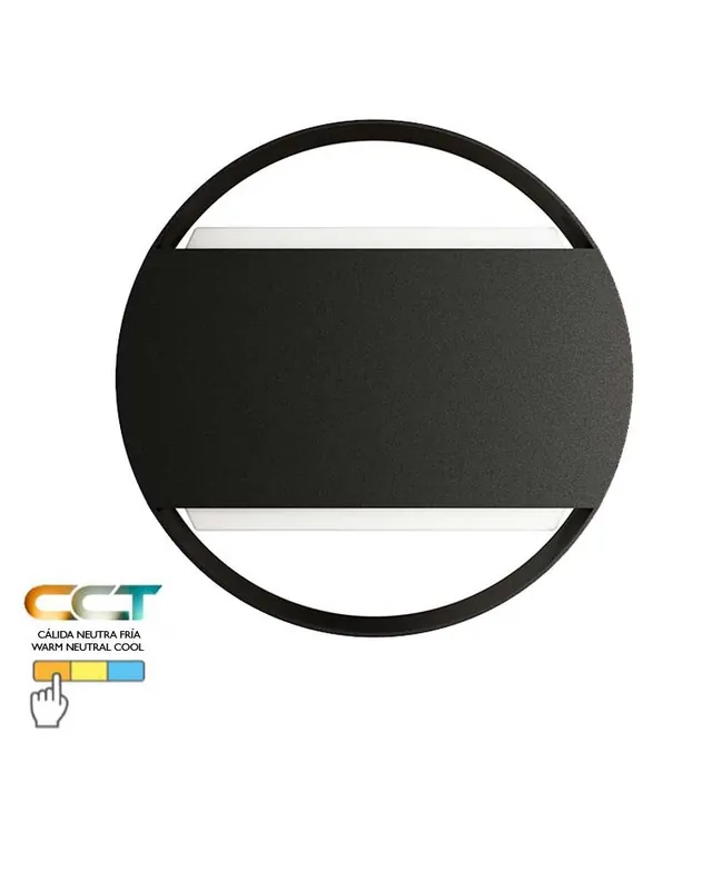 Aplique pared de exterior 20cm de aluminio y PC LED 16W CCT Switch 3000K/4000K/5000K Precio De Fábrica