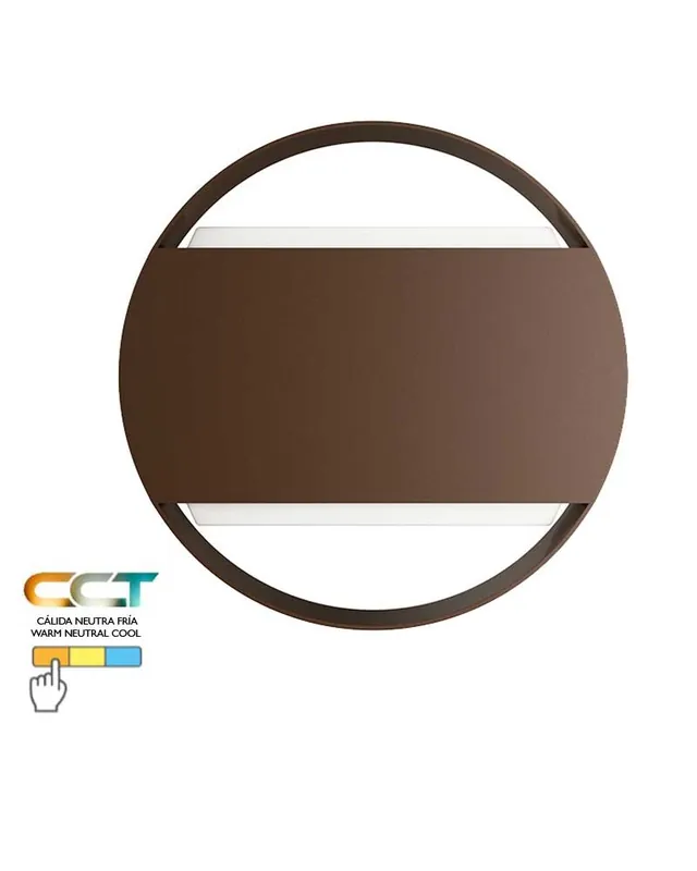 Súper Precio Aplique pared de exterior 20cm de aluminio y PC LED 16W CCT Switch 3000K/4000K/5000K