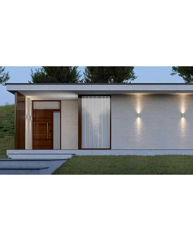 Solo Por Tiempo Limitado Aplique pared de exterior cilindrico 16cm Luz superior e inferior LED 16W policarbonato IP65 CCT Switch 2700K/3200K/4000K