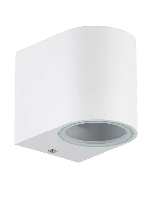 Aplique de exterior 8cm GU10 de aluminio y cristal IP54 Devolución Gratuita
