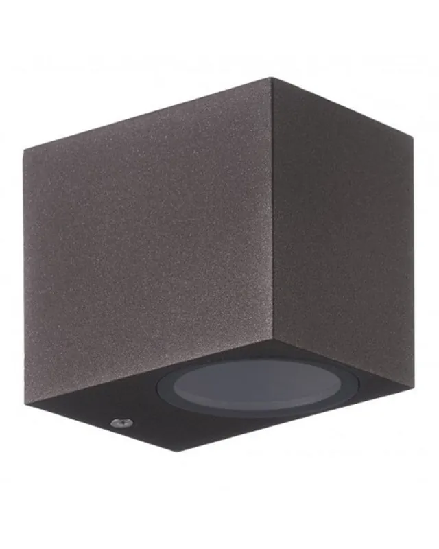 Aplique de exterior 8cm GU10 de aluminio y cristal IP54 Precio Reducido
