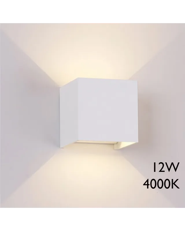 Aplique de exterior LED 12W 10cm 4000K de aluminio IP54 luz inferior y superior Bestseller