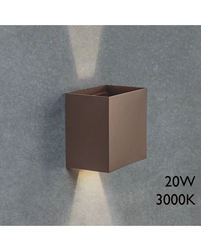 Aplique de exterior LED 20W 15cm 3000K de aluminio IP65 luz inferior y superior Edición Limitada