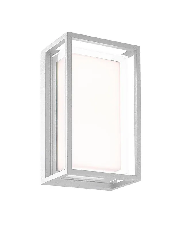 Aplique pared de exterior LED 23,8cm de 9W de aluminio y policarbonato IP65 Gran Oferta