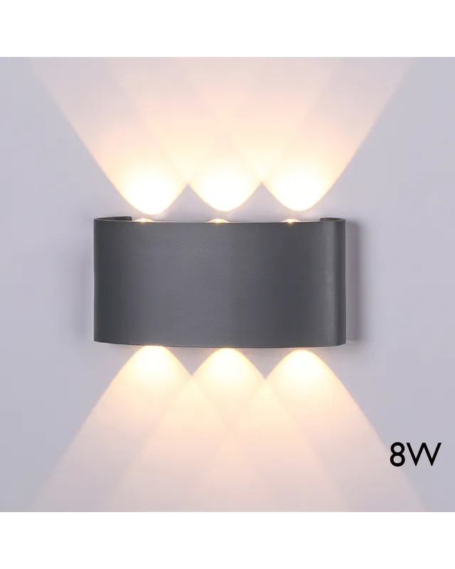 Solo Por Tiempo Limitado Aplique de exterior LED 17cm 8W 3000K de aluminio y difusor de cristal IP54