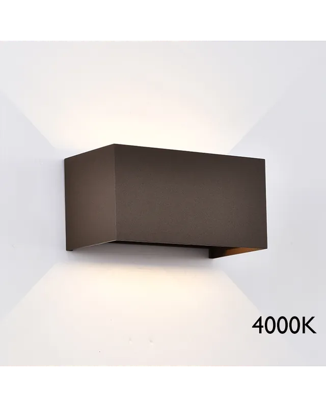 Aplique de exterior LED 20cm 4x6W 4000K de aluminio IP54 Compra Hoy