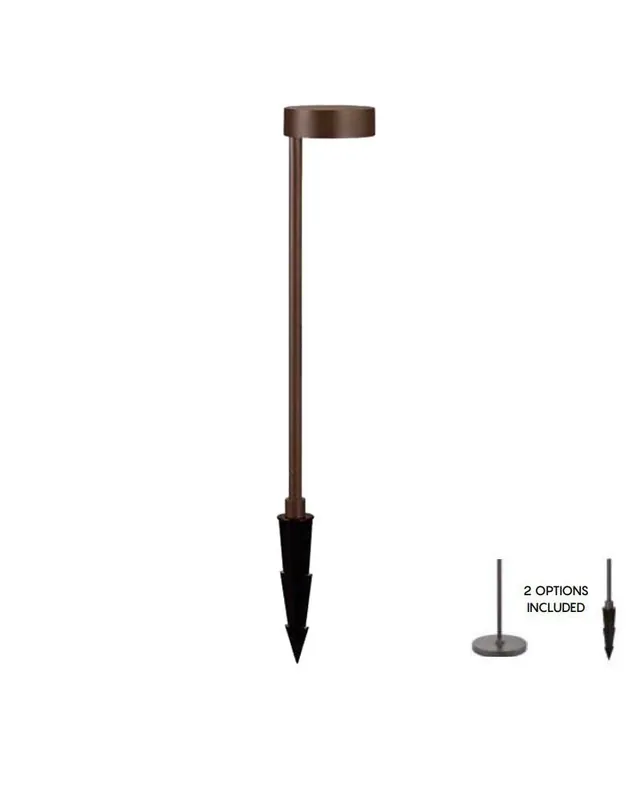 Baliza de exterior con pincho 80cm LED 12W aluminio 3000K IP54 Oferta Flash