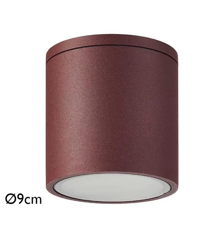 Súper Precio Aplique techo de exterior 9cm de diámetro de aluminio G10 IP54
