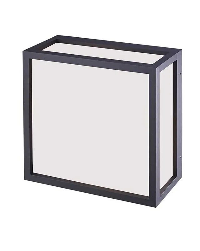Aplique techo de exterior cuadrado de 23cm aluminio 2xE27 IP65 Exclusivo