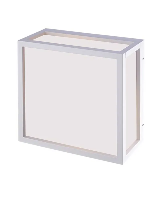 Aplique techo de exterior cuadrado de 23cm aluminio 2xE27 IP65 Últimas Unidades