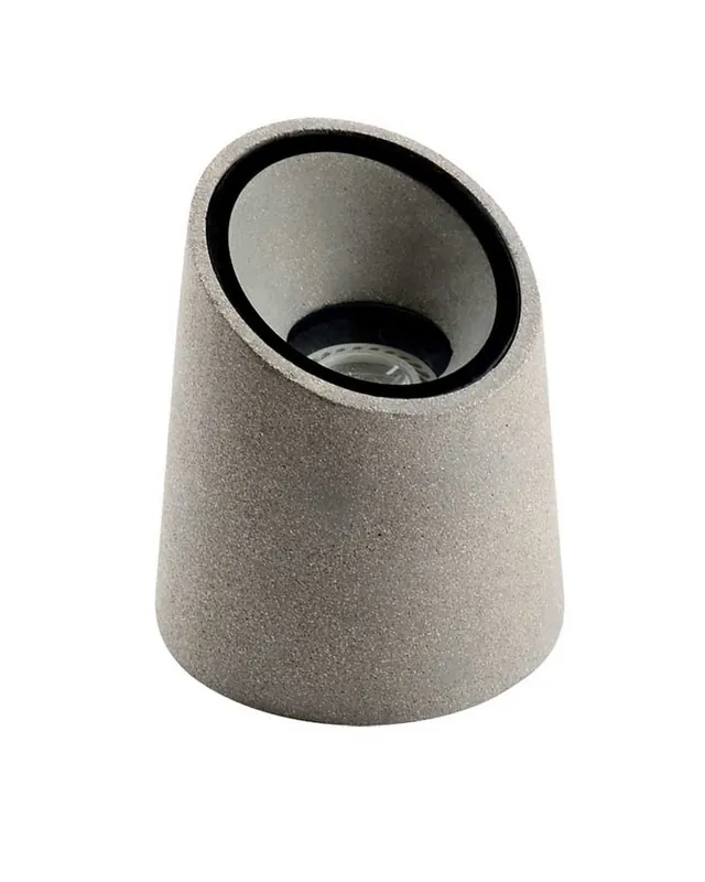 Baliza para exterior 16cm de diámetro GU10 de cemento gris IP65 Devolución Gratuita