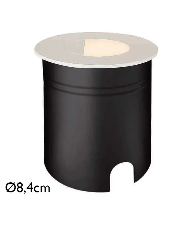 Aplique señalizador empotrable 8,4cm de aluminio y policarbonato LED 3W IP65 Promoción
