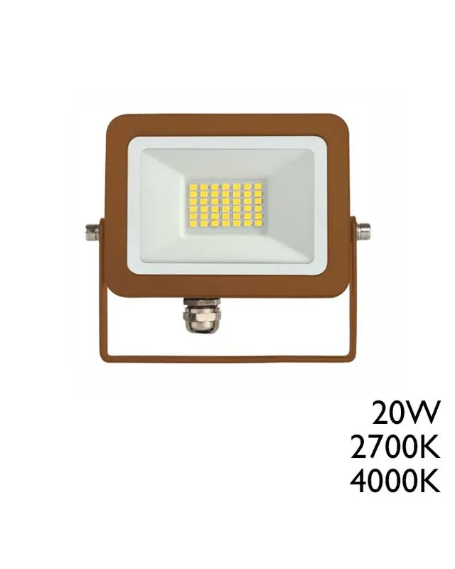 Proyector de exteriores 17,1cm acabado gris 20W IP65 5000K Gran Oferta