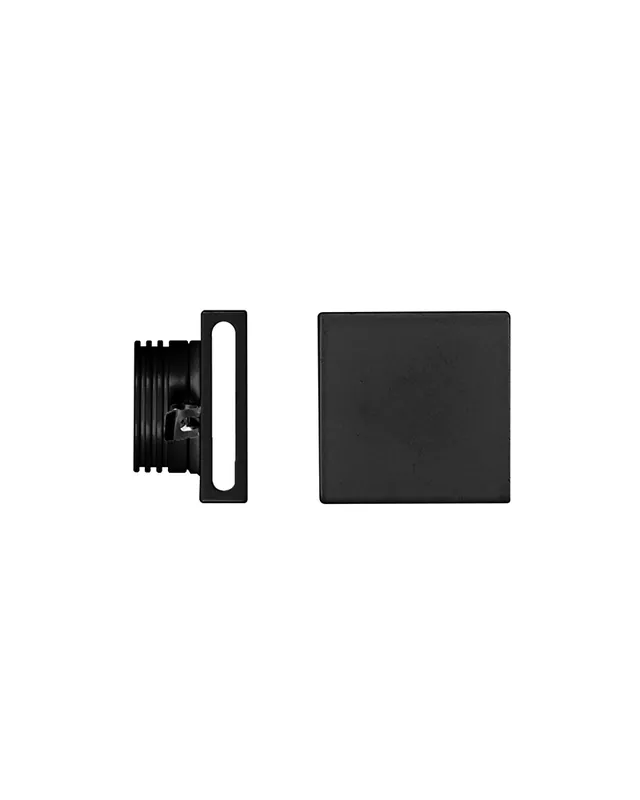 Señalizador cuadrado negro 50x5cm Aluminio de interior 4W LED 90º 3000K 60 Lm. Envío Internacional