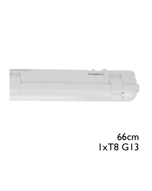 Regleta estanca ECO LED IP65 1x600mm para 1 tubo led G13 T8 Oferta Limitada