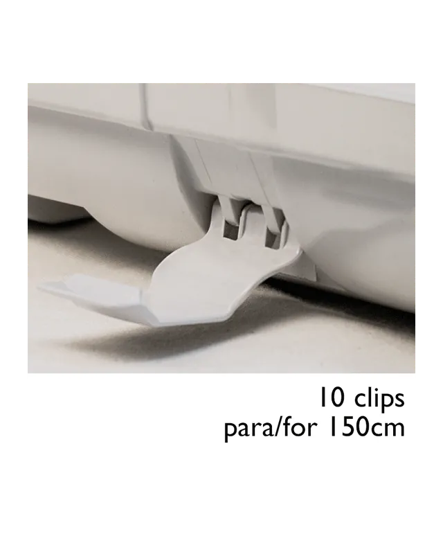 Rebajas Juego 10 Clips plástico de recambio para regleta estanca LED ECO T8 1500mm.