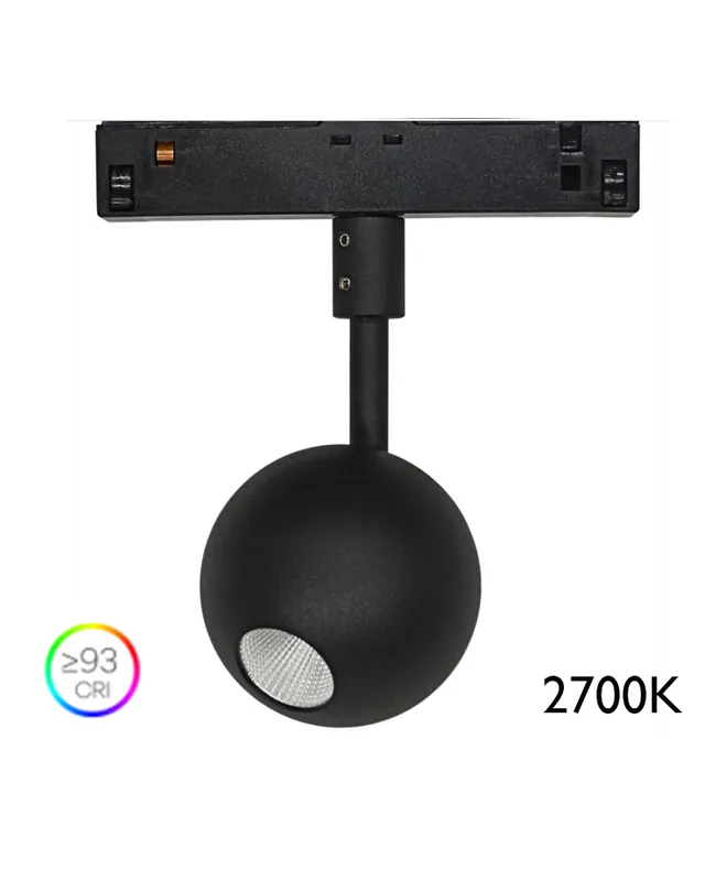 Auténtico Foco de carril trifásico LED 4,5W 48V 2700K 38º