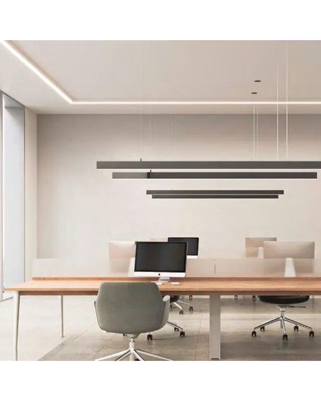 Venta Final Perfil de aluminio LED 72W 5000K 253cms para superficie 7,5x3,9cm personalizable blanco on/off
