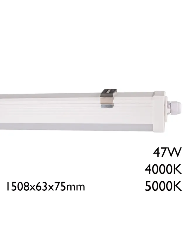 A Buen Precio Regleta estanca LED 47W 6651Lm IP66