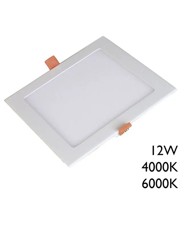 Solo Por Tiempo Limitado Downlight 12W LED 17cm cuadrado empotrable marco color blanco