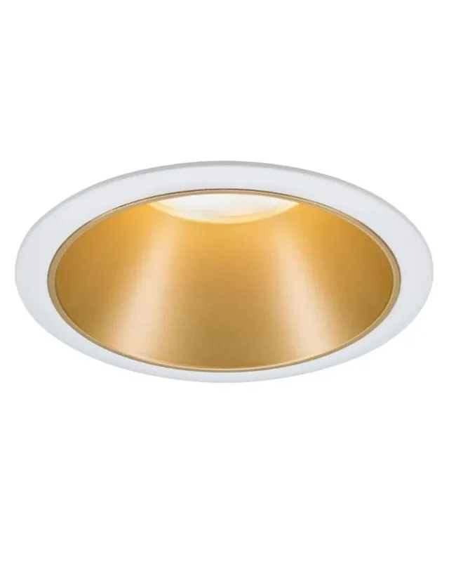 Venta Final Aro downlight 8,8cm GU10 10W redondo aluminio inoxidable blanco y dorado