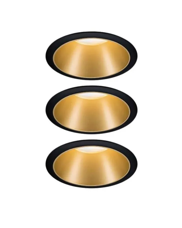 Venta Final Juego 3 Downlight empotrables redondos aluminio blanco GU10