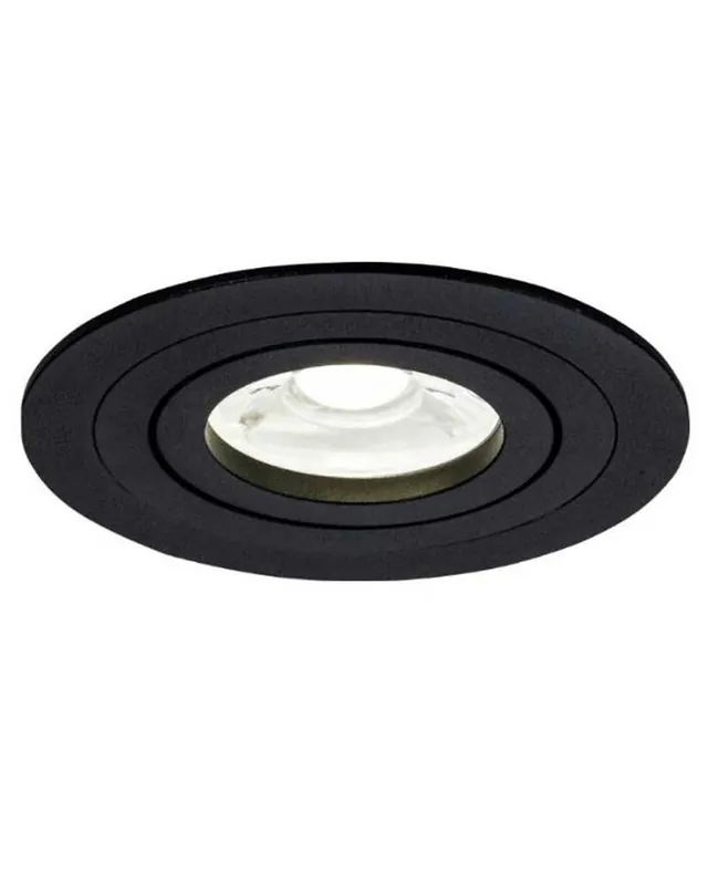 Aro empotrable 9,2cm redondo aluminio blanco o negro GU10 Pago Seguro