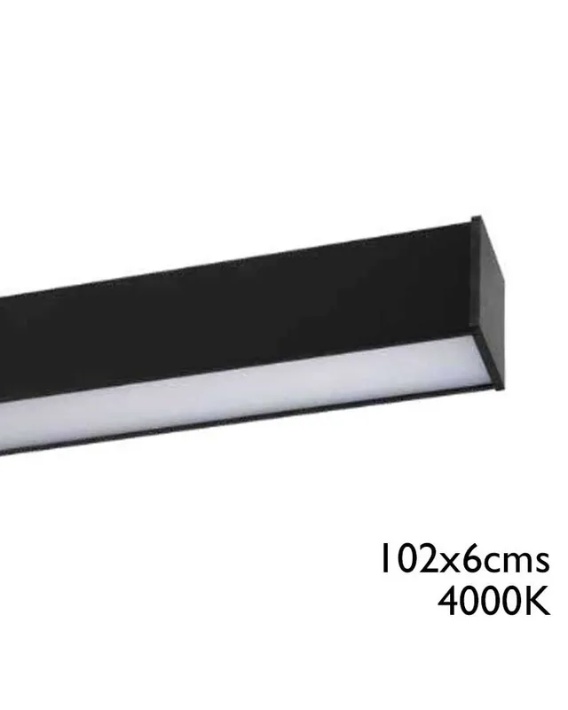 Aplique lineal LED 1020x33x60mm 4000º K 36W 3.060lm Profesional
