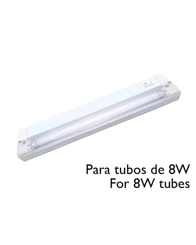Aplique Pantalla para tubo fluorescente incluido 8W T8 CLARILUX 1x8W Directo De Fábrica