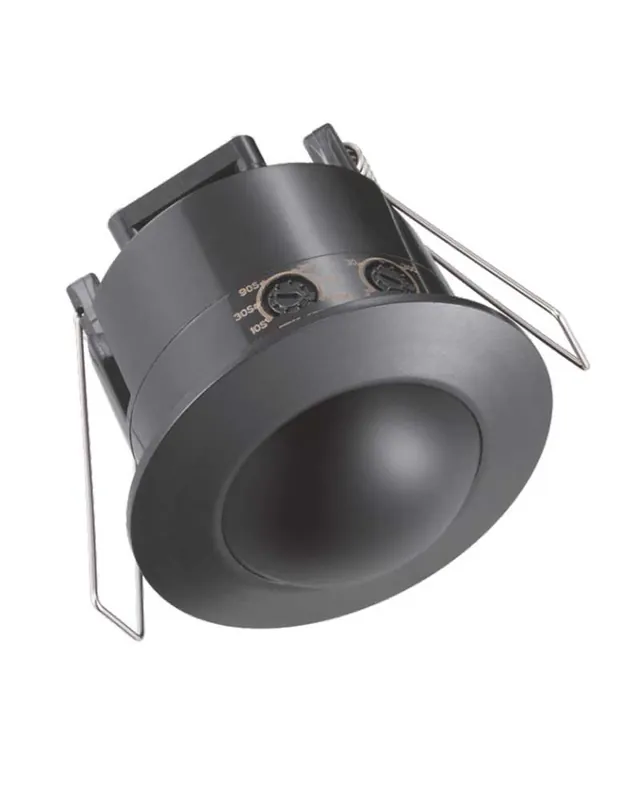 Sensor de presencia o de movimiento  negro empotrable por infrarrojos 220-240V Lujoso