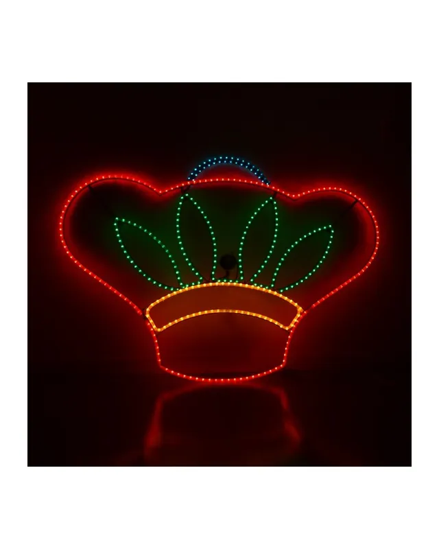 Auténtico Figura Navideña Corona 108x155cms apto para exteriores