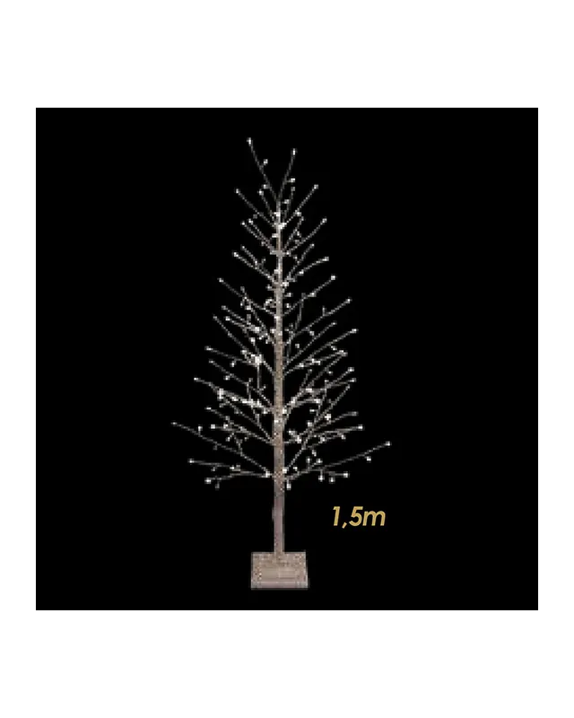 Árbol Nevado LED de 1,5m de luz cálida iluminado por 186 leds Envío Inmediato