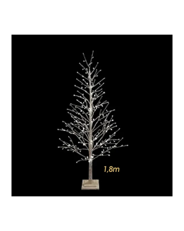 Árbol Nevado LED de 1,8m de luz cálida iluminado por 270 leds Artesanal