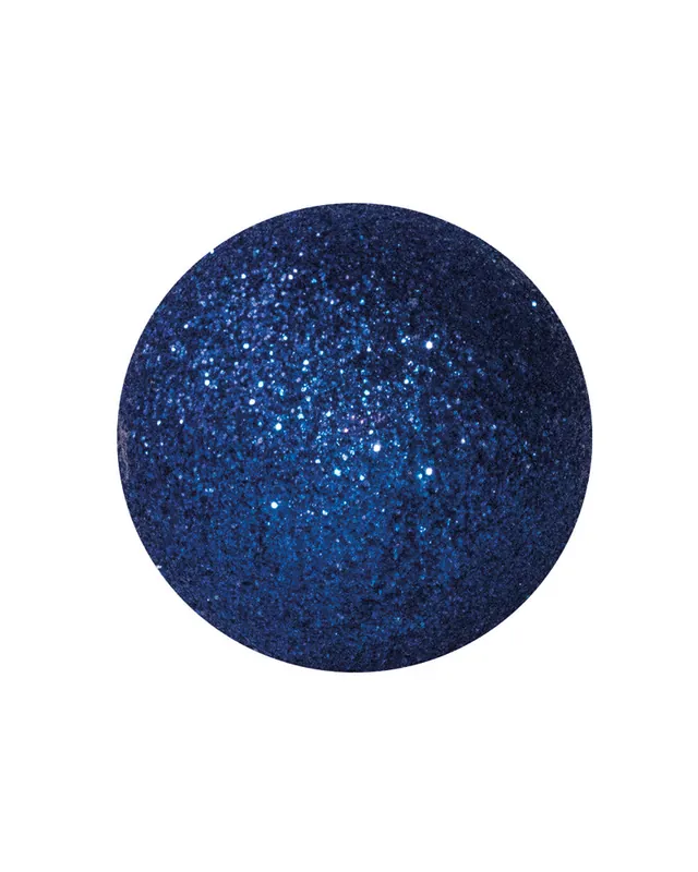 Bola Navidad en azul brillantina con purpurina Solo Por Tiempo Limitado