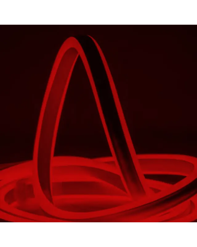 Bobina de 50 metros de tubo luminoso de MINI NEON LED de doble cara, luz disponible en colores blanco, cálido, azul, verde,rojo Solo Hoy