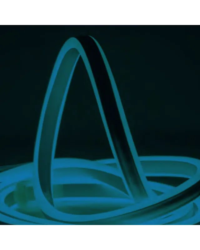 Profesional Bobina de 50 metros de tubo luminoso de MINI NEON LED de doble cara, luz disponible en colores blanco, cálido, azul, verde,rojo