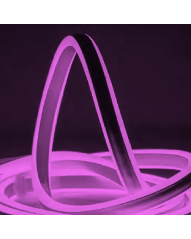 Bobina de 50 metros de tubo luminoso de MINI NEON LED de doble cara, luz disponible en colores blanco, cálido, azul, verde,rojo Oferta Flash