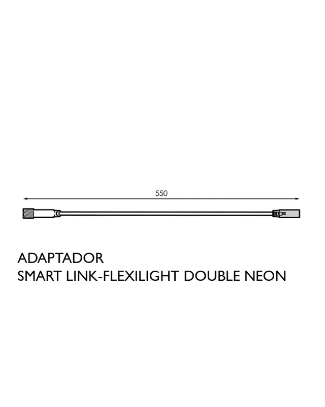 Adaptador smart-flexilight doble Neon blanco (macho) De Moda