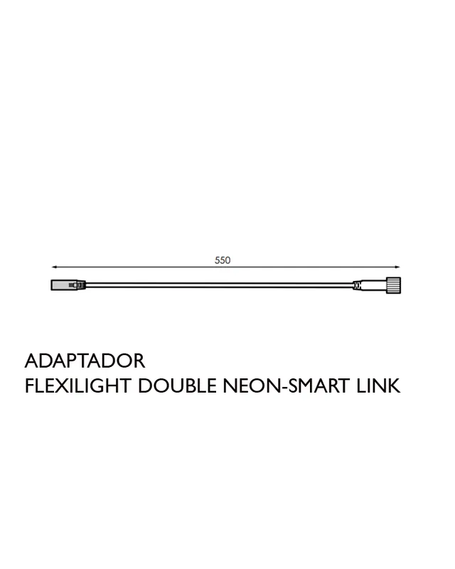 Promoción Adaptador smart-flexilight doble Neon blanco (hembra)