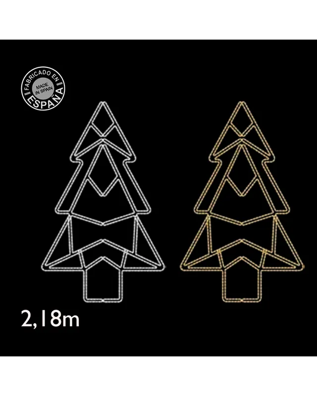 Profesional Figura navideña para farolas forma arbol de Navidad silueta