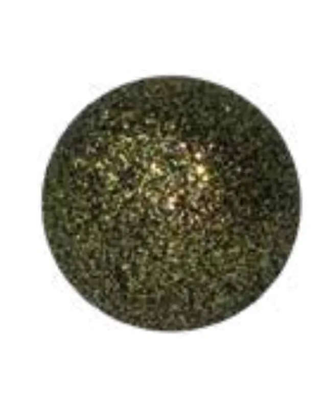 Última Oportunidad Bola Navidad color oliva brillantina purpurina