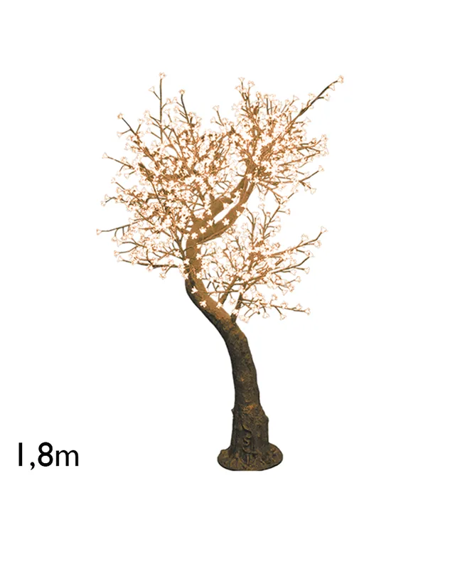 Árbol Cherry Blossom de 1,8 metros luz cálida con 800 luces LED IP44 24V Nuevo Modelo