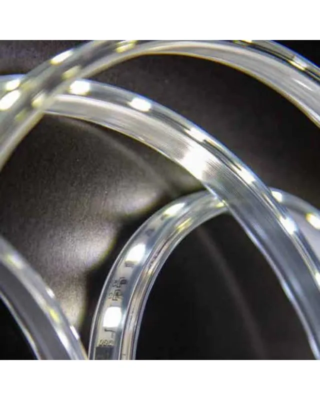 Stock Limitado Bobina 15m flexilight LED cable transparente IP44 24V