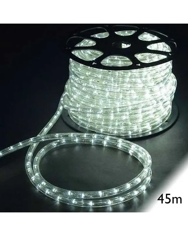 Bobina 45m hilo LED luz blanca IP65 3W corte metro 230V Garantía Incluida