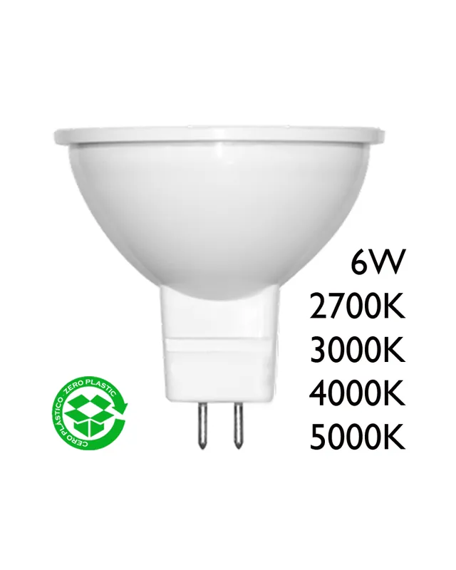 Spot Dicroica 50mm LED 8W GU10  60° Precio Bajo