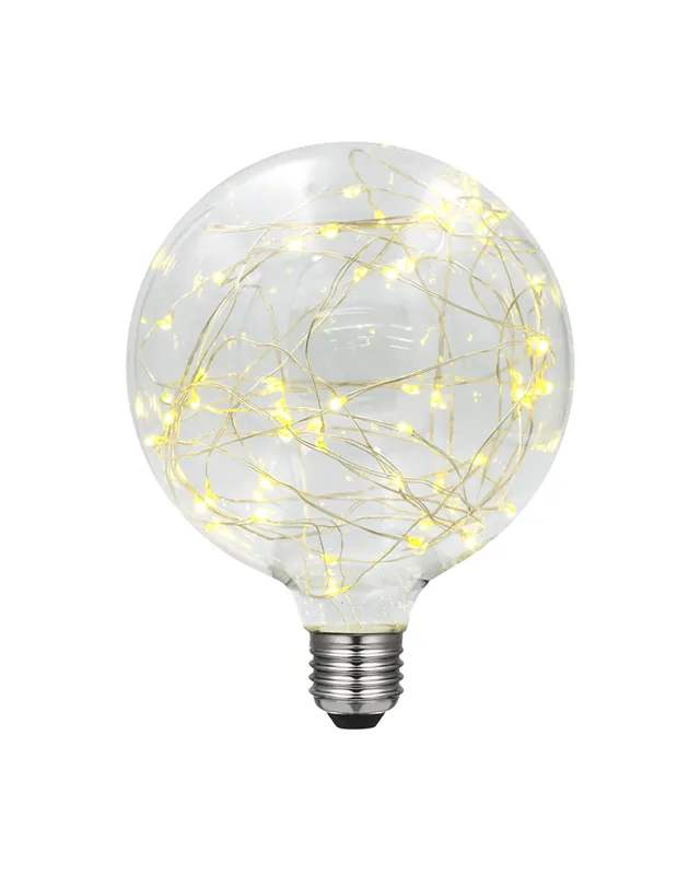 Bombilla Globo Claro Hilos 125 mm. LED  E27 1,4W 2700K 50Lm. Entrega Rápida