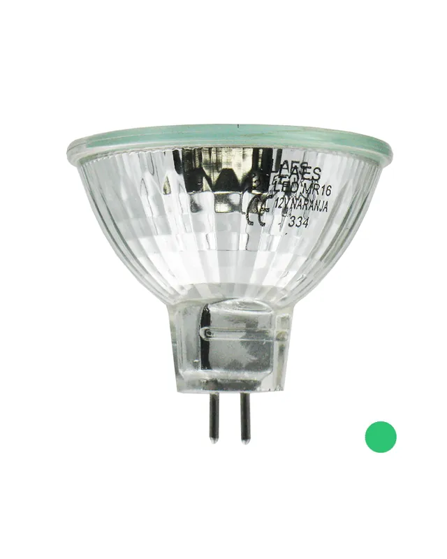 Spot Dicroica 50 mm. 12V Color Verde LED 1-2W GU5,3 38º Descuento