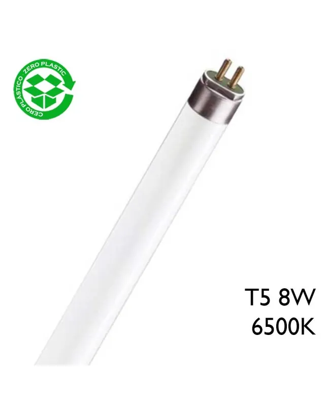 Tubo fluorescente Trifósforo de 8W T5 Luz blanca fría 6500K F8T5/865 Certificado