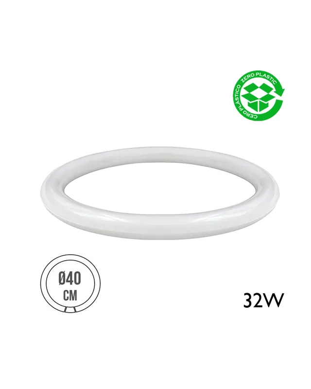 Tubo circular LED G10Q 32W 1700 Lm luz cálida Liquidación