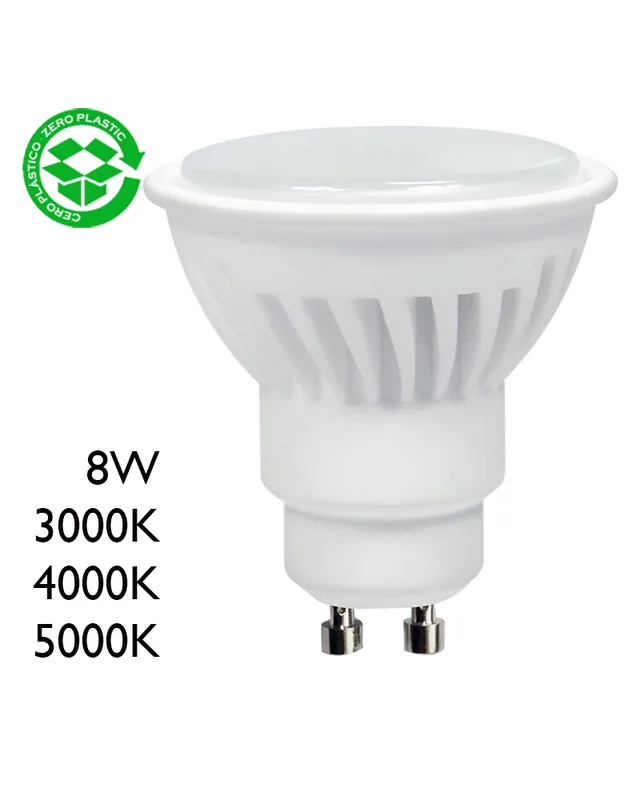 Últimas Unidades Dicroica LED 8W GU10 120º 900Lm.